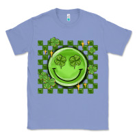 Colony Blue checkered st. patrick's day Classic Tee - MaliasSmallBusiness