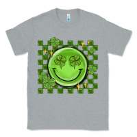 Heather Grey checkered st. patrick's day Classic Tee - MaliasSmallBusiness