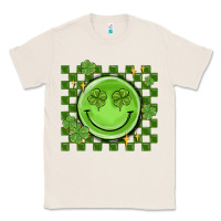 Natural checkered st. patrick's day Classic Tee - MaliasSmallBusiness