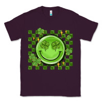 Plum checkered st. patrick's day Classic Tee - MaliasSmallBusiness