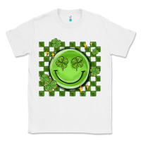 White checkered st. patrick's day Classic Tee - MaliasSmallBusiness