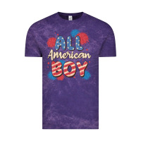 Cloud Purple all american boy Vintage Tee - MaliasSmallBusiness