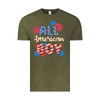 Vintage Olive all american boy Vintage Tee - MaliasSmallBusiness