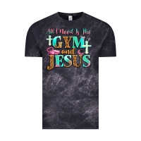 Cloud Black all i need is the gym and jesus Vintage Tee - JahusDesignShop