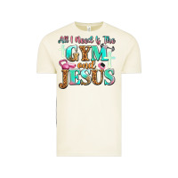 Vintage Arctic all i need is the gym and jesus Vintage Tee - JahusDesignShop
