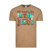 Vintage Coffee all i need is the gym and jesus Vintage Tee - JahusDesignShop