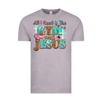 All I Need Is The Gym And Jesus Vintage Tee | Teevron
