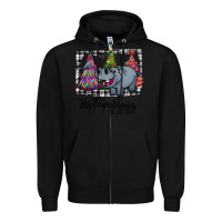Black I Want Hippopotamus For Christmas Zipper Hoodie - Bettercallsaul