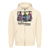 Sandshell I Want Hippopotamus For Christmas Zipper Hoodie - Bettercallsaul