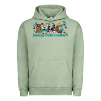 Pigment Oil Green e=mc2 energy milk coffee bbs Urban Hoodie - BundleAndBundleShop