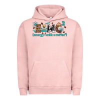 Pigment Salmon e=mc2 energy milk coffee bbs Urban Hoodie - BundleAndBundleShop
