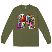 Army Green para crew Long Sleeve Tee - NancyCooperArtShop