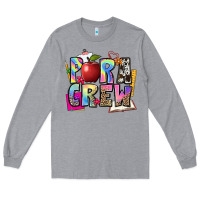 Heather Grey para crew Long Sleeve Tee - NancyCooperArtShop
