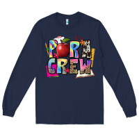 Navy para crew Long Sleeve Tee - NancyCooperArtShop