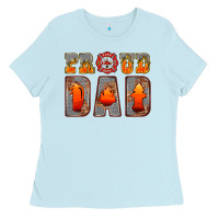 Baby Blue proud dad Ladies Tee - HRA Design Shop