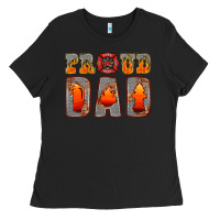 Black proud dad Ladies Tee - HRA Design Shop