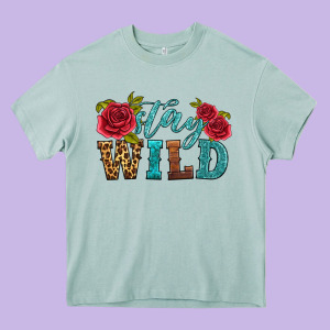 Stay Wild Heavy Core Tee Designed By Hra Design Shop
