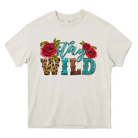 Cream stay wild Heavy Core Tee - HRA Design Shop