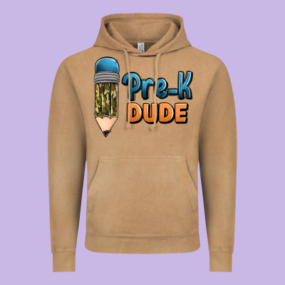 Pre K Dude Vintage Hoodie Designed By Jasminsmagicworld