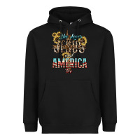 Black She loves Jesus and America too sunflower Heavyweight Hoodie - HowdyJamesFarm