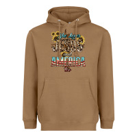 Toasted Coconut She loves Jesus and America too sunflower Heavyweight Hoodie - HowdyJamesFarm