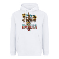 White She loves Jesus and America too sunflower Heavyweight Hoodie - HowdyJamesFarm
