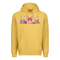 Butterflies And Flowers Premium Hoodie | Teevron