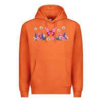 Carrot butterflies and flowers Premium Hoodie - TumblerDesignByShophia