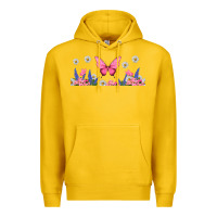 Lemon butterflies and flowers Premium Hoodie - TumblerDesignByShophia