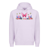 Lilac butterflies and flowers Premium Hoodie - TumblerDesignByShophia