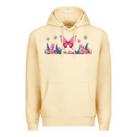 Pina Colada butterflies and flowers Premium Hoodie - TumblerDesignByShophia