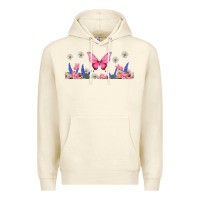 Sandshell butterflies and flowers Premium Hoodie - TumblerDesignByShophia
