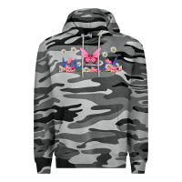 Slate Camo butterflies and flowers Premium Hoodie - TumblerDesignByShophia