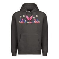 Smoke butterflies and flowers Premium Hoodie - TumblerDesignByShophia