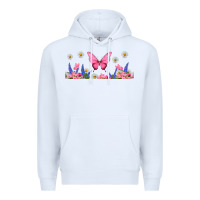 White butterflies and flowers Premium Hoodie - TumblerDesignByShophia