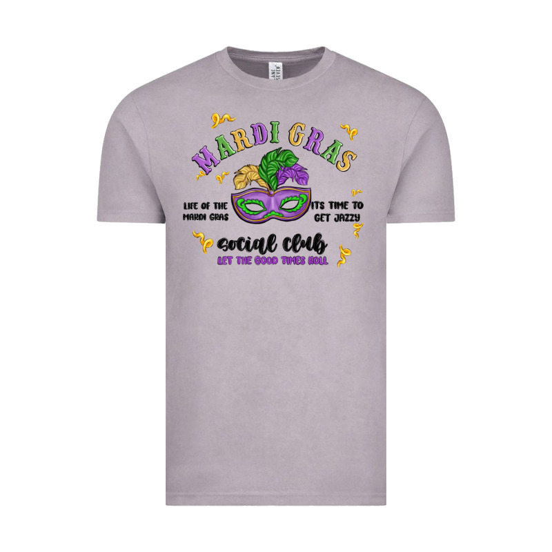 Mardi Gras Social Club Vintage Tee by MaliasSmallBusiness | Teevron