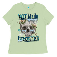 Matcha not made for winter skull Ladies Tee - FaDigitalArtStudio
