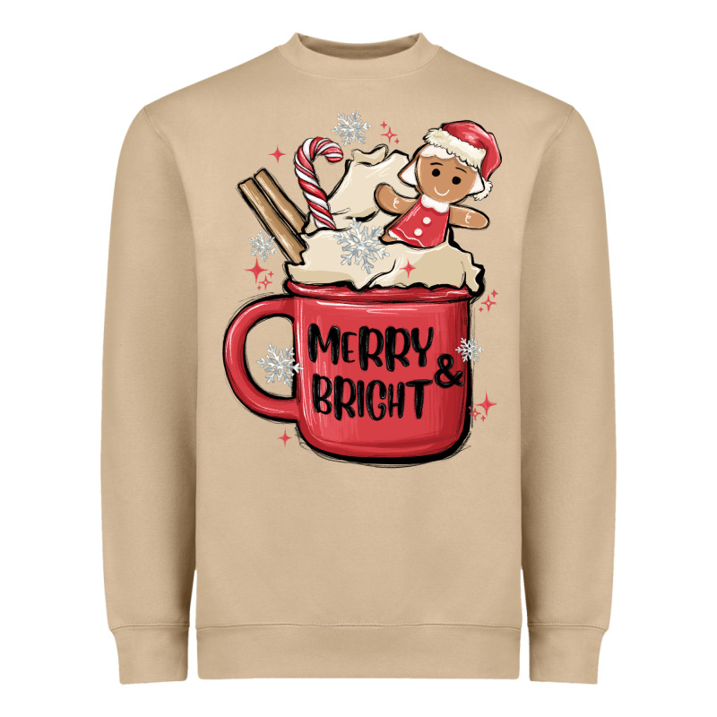Merry And Bright Heavyweight Sweatshirt by MaliasSmallBusiness | Teevron