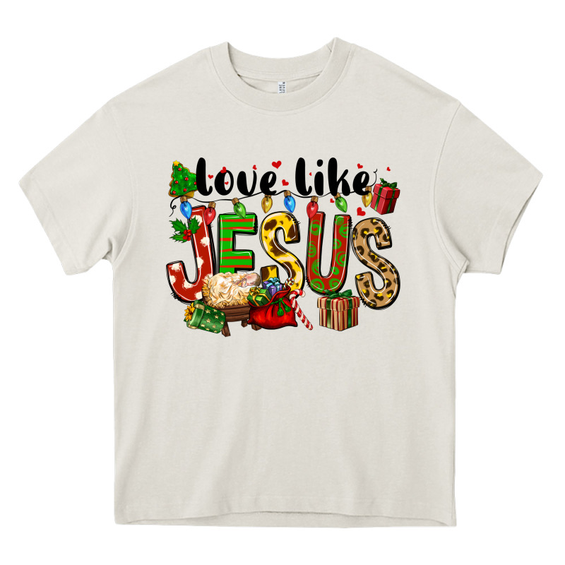 Christmas Love Like Jesus Heavy Core Tee by FaDigitalArtStudio | Teevron