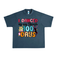 Midnight Navy i danced my way through 100 days Urban Heavy Tee - MaliasSmallBusiness