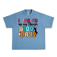 Pebble Blue i danced my way through 100 days Urban Heavy Tee - MaliasSmallBusiness