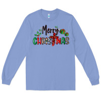 Colony Blue faith cross merry christmas Long Sleeve Tee - MaliasSmallBusiness