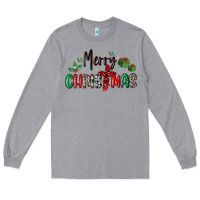 Heather Grey faith cross merry christmas Long Sleeve Tee - MaliasSmallBusiness