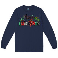 Navy faith cross merry christmas Long Sleeve Tee - MaliasSmallBusiness