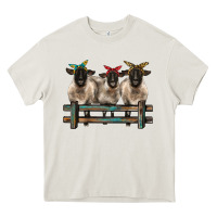 3 Sheeps Suffolk Ewe With Bandanas And Fence Heavy Core Tee | Teevron