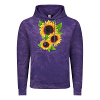 Cloud Purple treetops sunflower Vintage Hoodie - LillyAllenDesigns