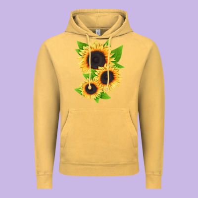 Treetops Sunflower Vintage Hoodie Designed By Lillyallendesigns