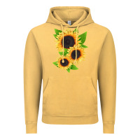Vintage Mustard treetops sunflower Vintage Hoodie - LillyAllenDesigns