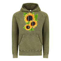 Vintage Olive treetops sunflower Vintage Hoodie - LillyAllenDesigns