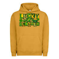 Pigment Peanut Butter Lucky and blessed St. Patricks Day Urban Hoodie - FaDigitalArtStudio